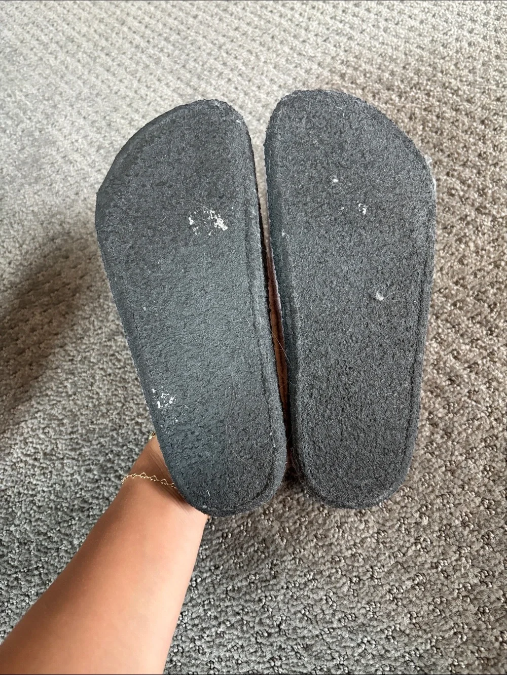 Birkenstock Kids Pink Wool Slip-On Clogs